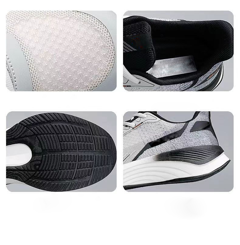 Sneaker Factory Online Black Sports Shoes for Men Women Flyknit Non-slip Running Shoes - Image 8